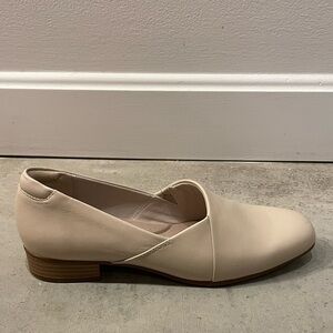 Clarks Juliet Palm Ivory Leather Slip On